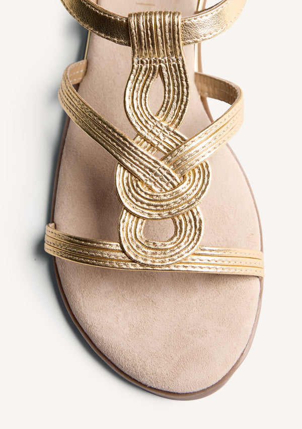 SANDALES COMPENSÉES CUIR BRILLANCE REDDITCH