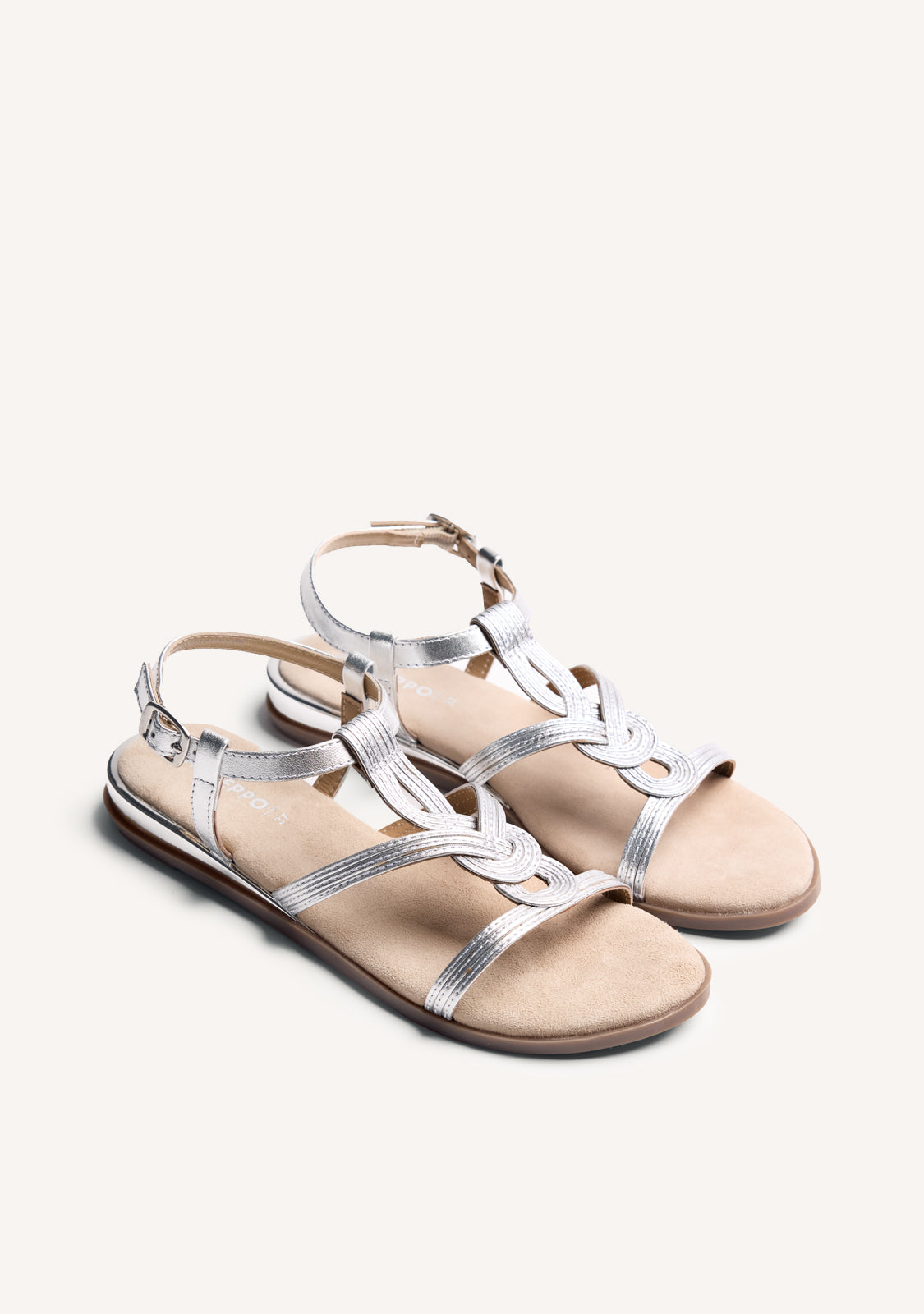 SANDALES COMPENSÉES CUIR BRILLANCE REDDITCH