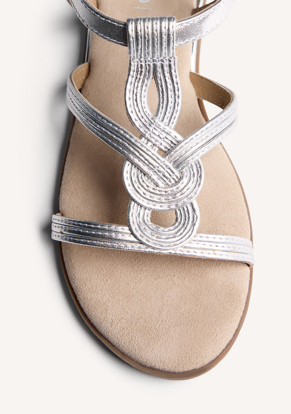 SANDALES COMPENSÉES CUIR BRILLANCE REDDITCH