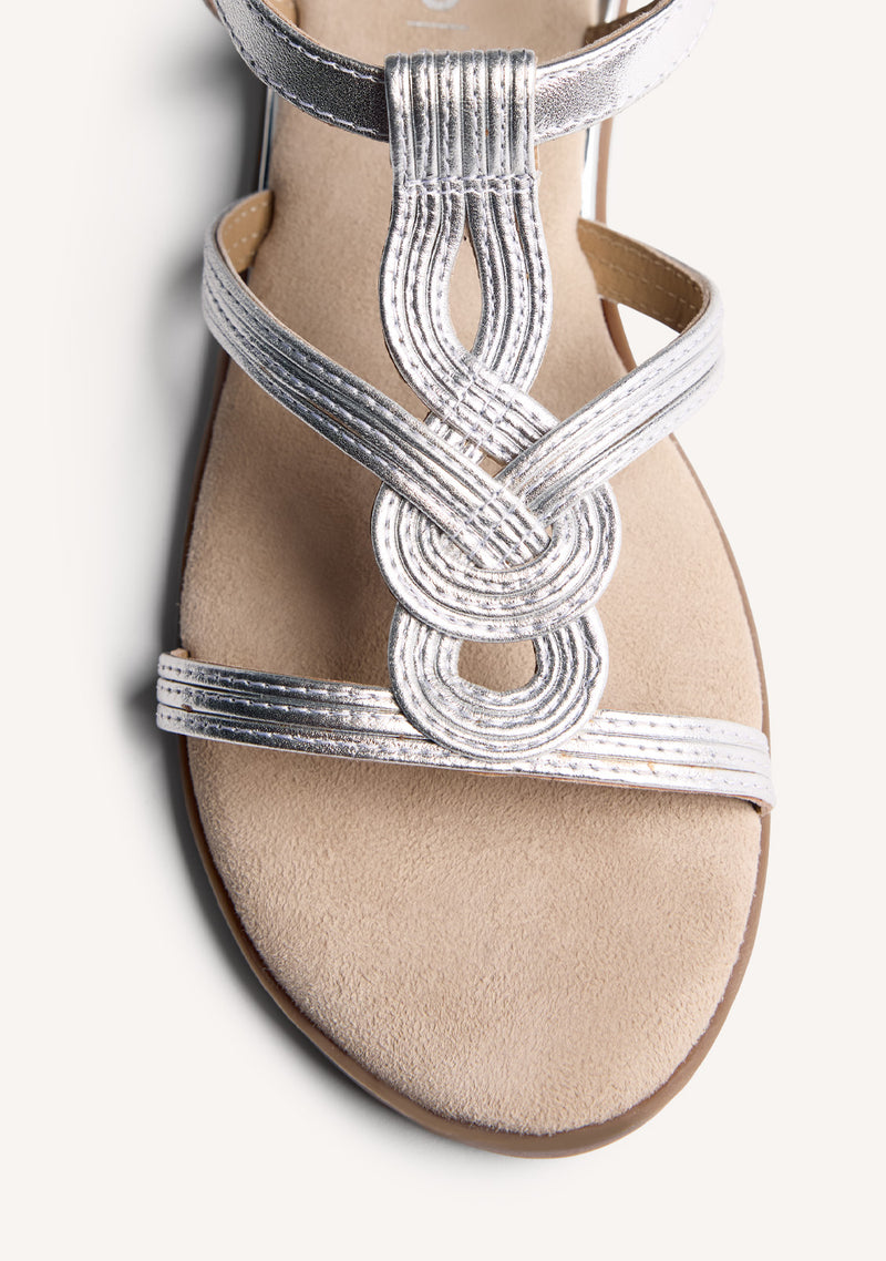 SANDALES COMPENSÉES CUIR BRILLANCE REDDITCH