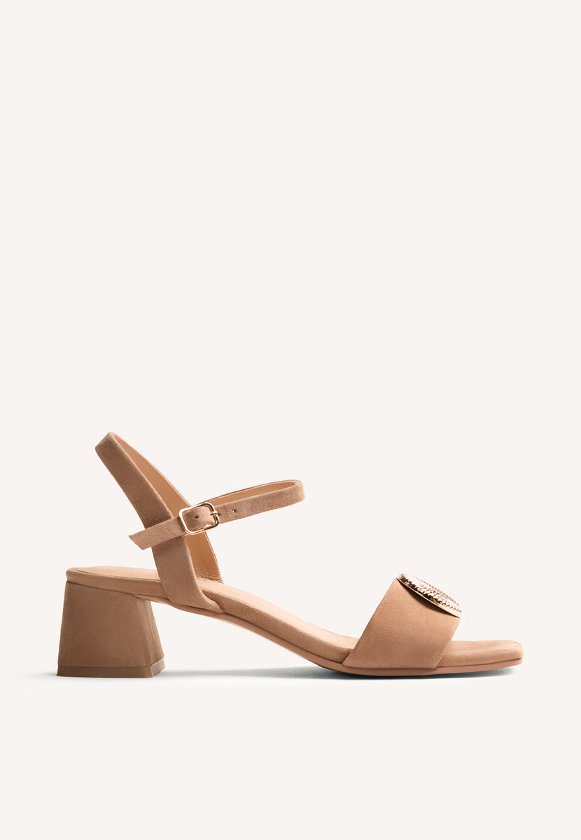 SANDALI TACCO PELLE GIOIELLO VERNDALE