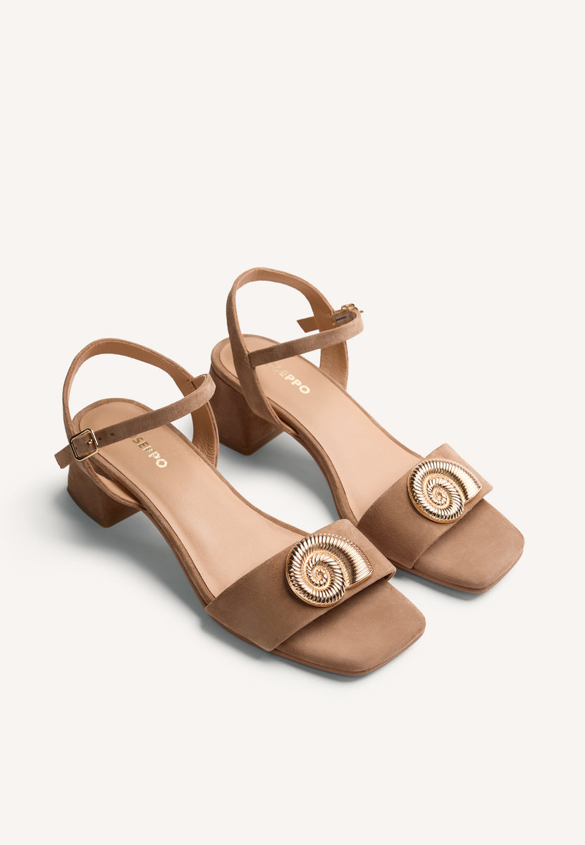 SANDALI TACCO PELLE GIOIELLO VERNDALE