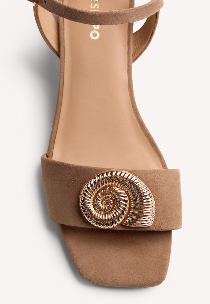 SANDALI TACCO PELLE GIOIELLO VERNDALE