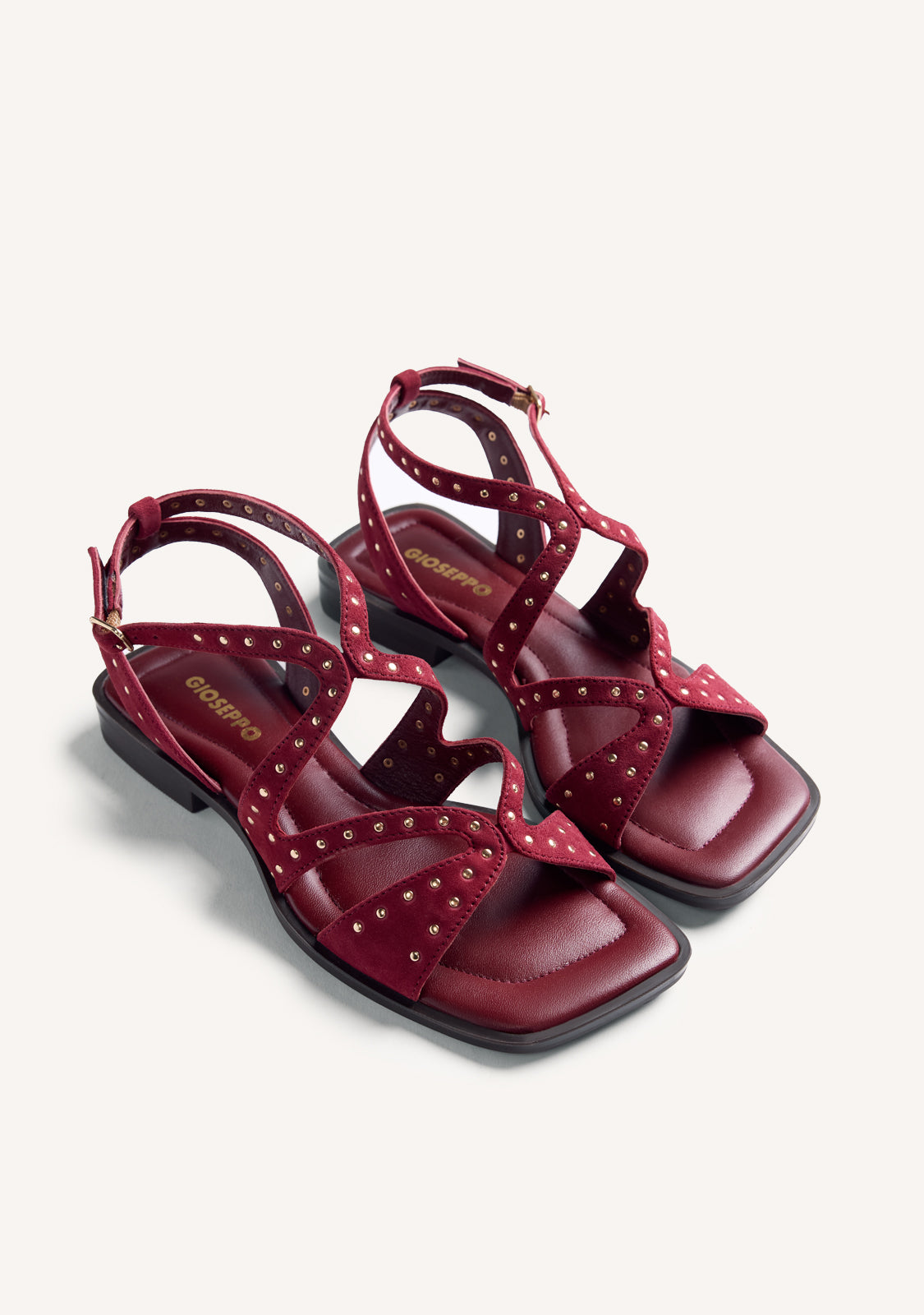 STUDDED LEATHER SANDALS URBANK