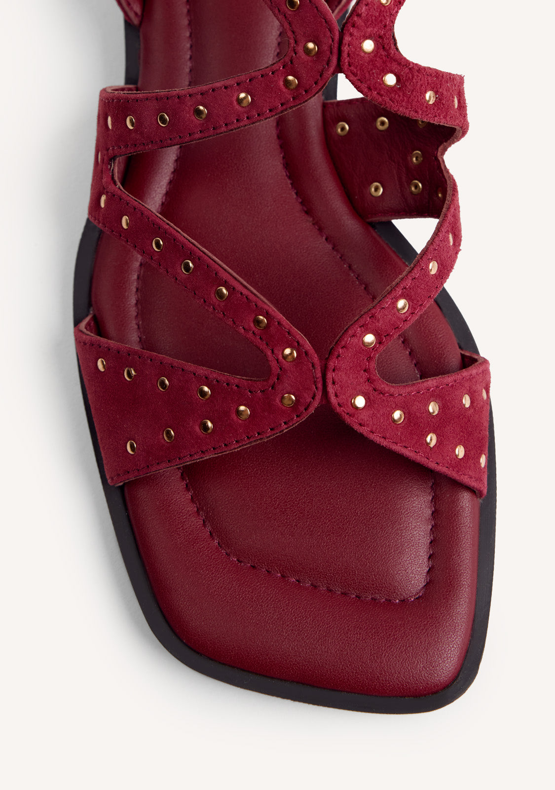 STUDDED LEATHER SANDALS URBANK