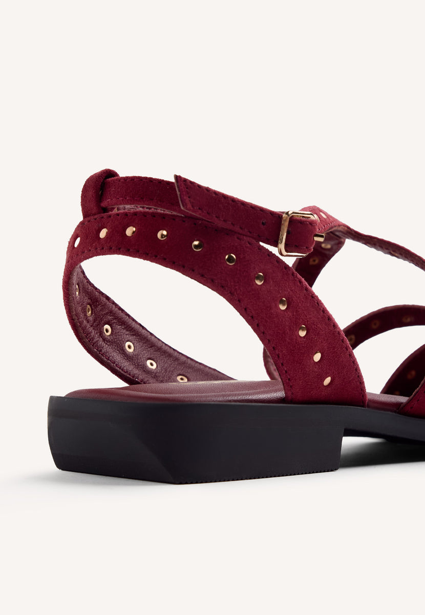 STUDDED LEATHER SANDALS URBANK