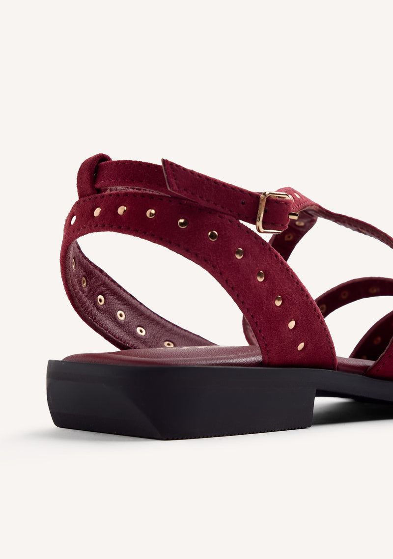 STUDDED LEATHER SANDALS URBANK