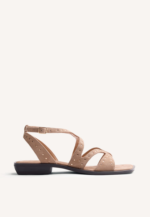 STUDDED LEATHER SANDALS URBANK