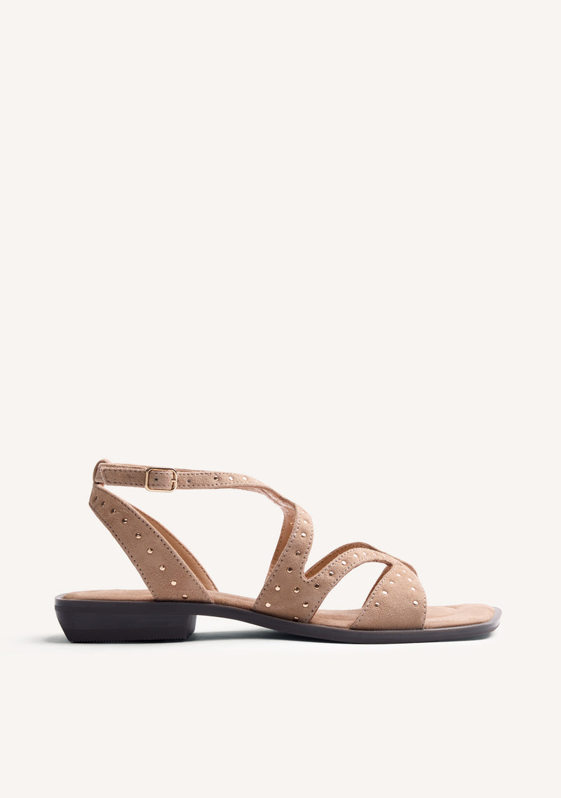 STUDDED LEATHER SANDALS URBANK