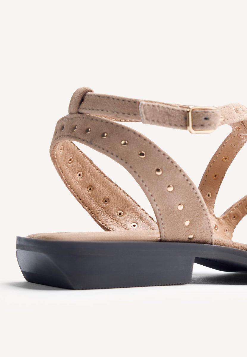 STUDDED LEATHER SANDALS URBANK