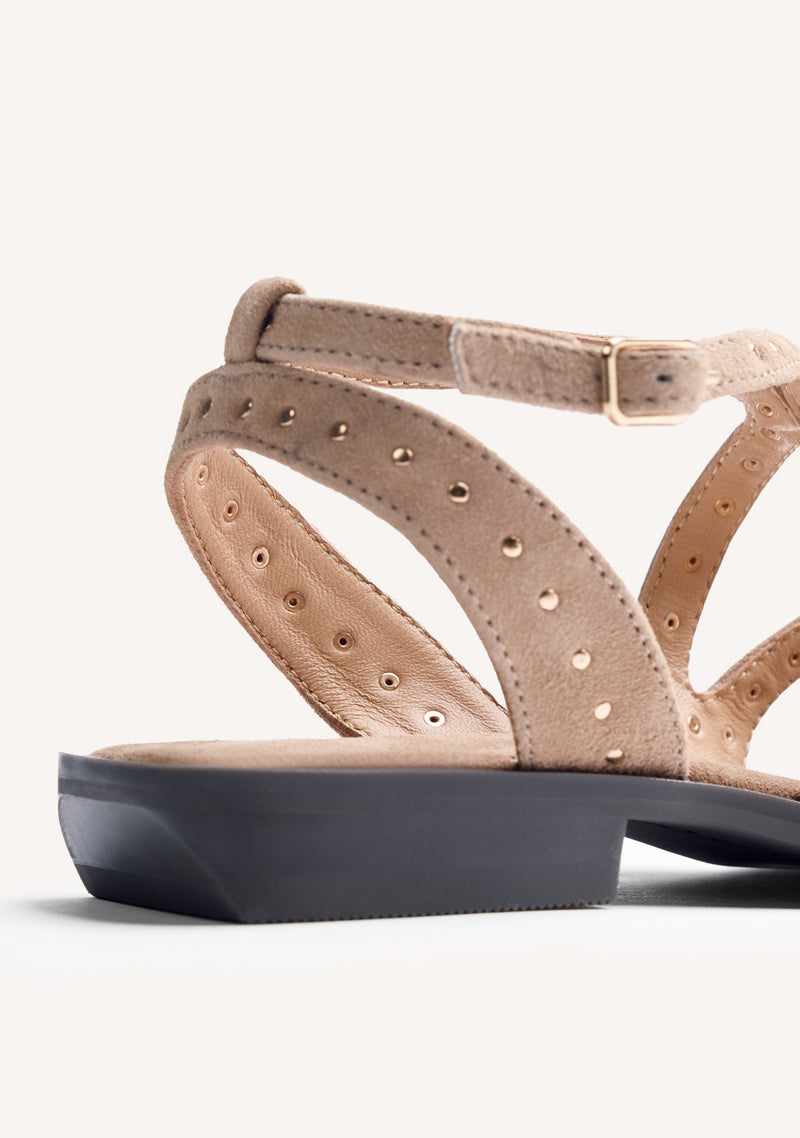 STUDDED LEATHER SANDALS URBANK