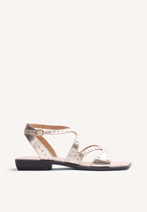 STUDDED LEATHER SANDALS URBANK
