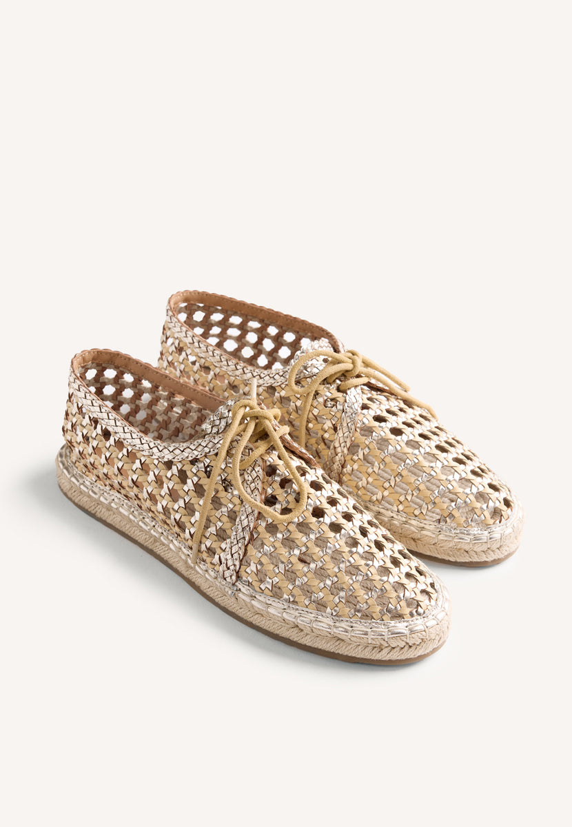 ZAPATOS PLANOS PIEL TRENZADA WAYZATA