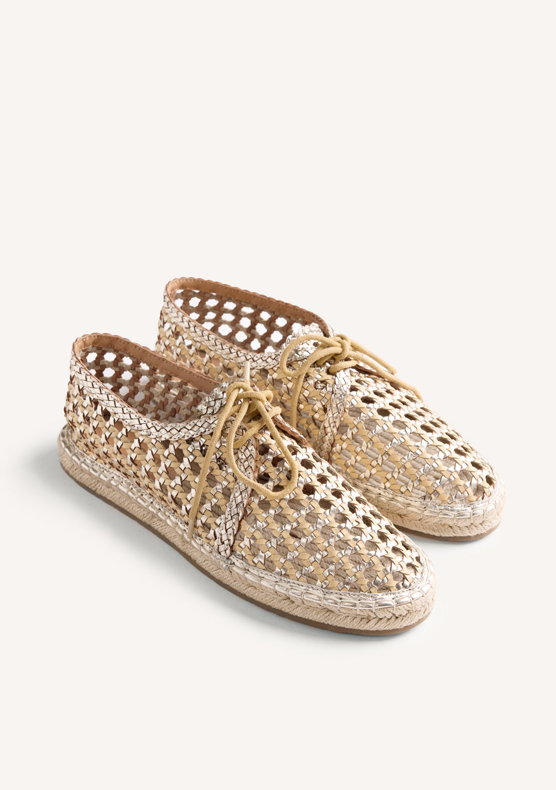 CHAUSSURES PLATES CUIR TRESSÉ WAYZATA