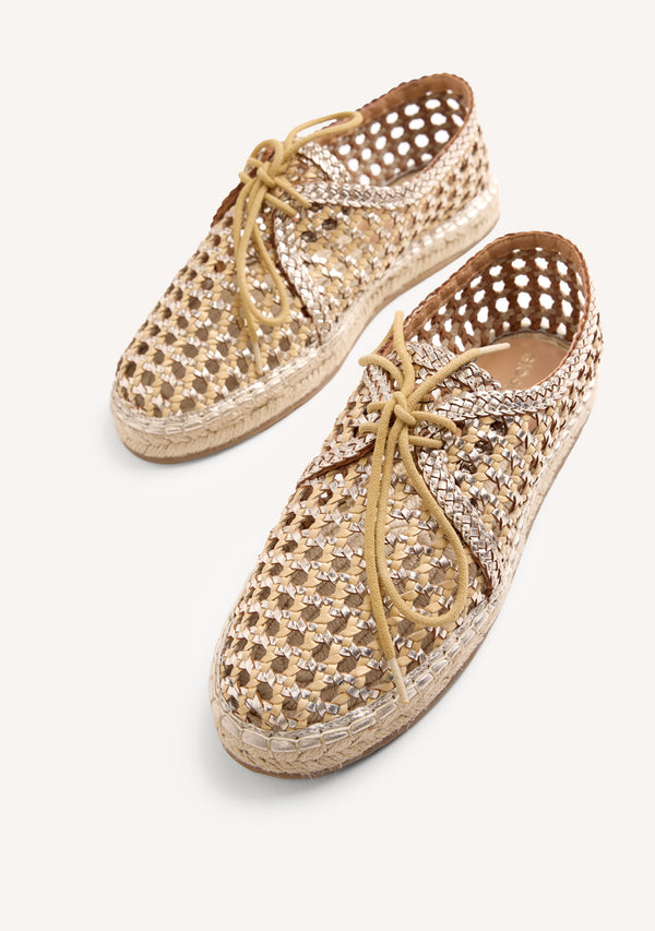 ZAPATOS PLANOS PIEL TRENZADA WAYZATA