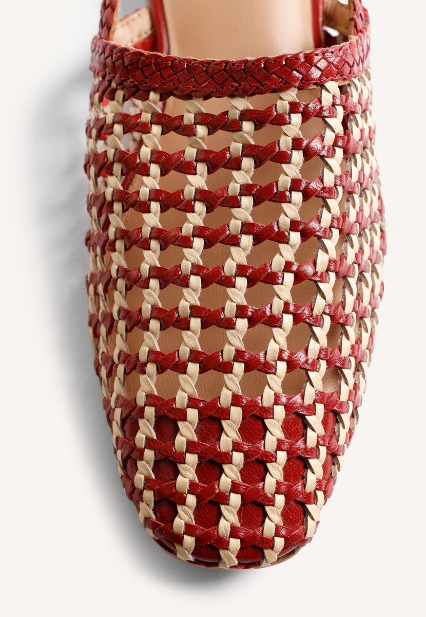 BRAIDED LEATHER MULES WATKINS