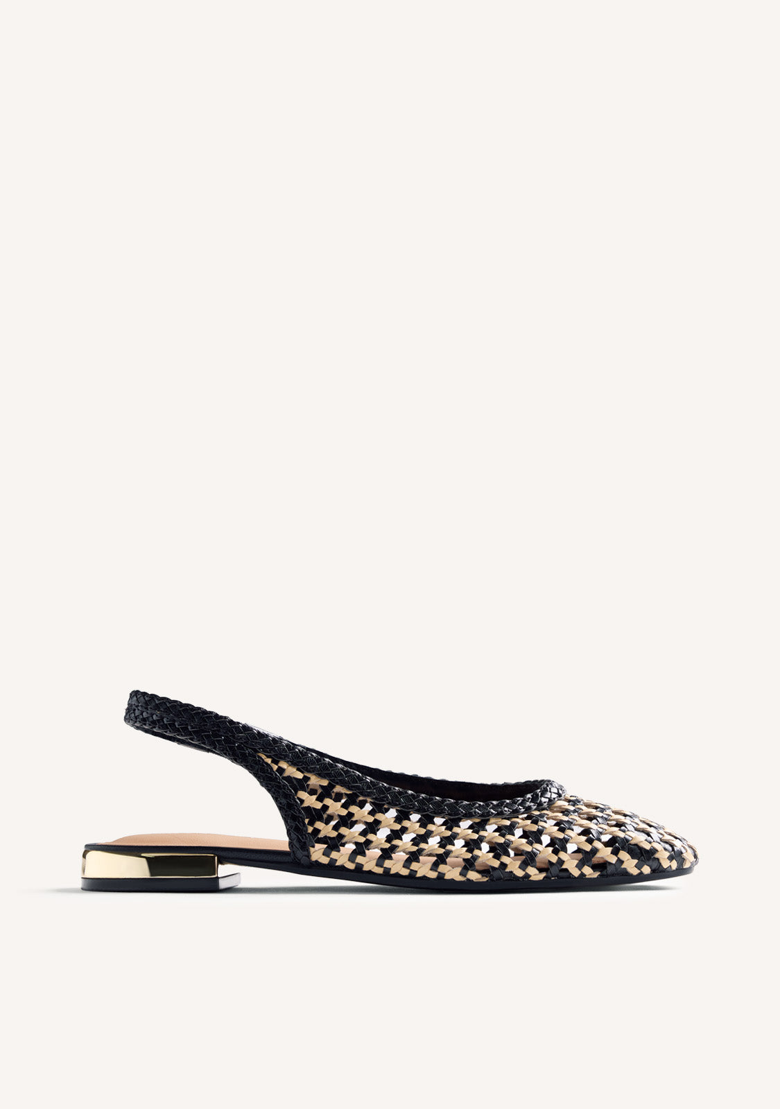 BRAIDED LEATHER BALLET FLATS WENDELL