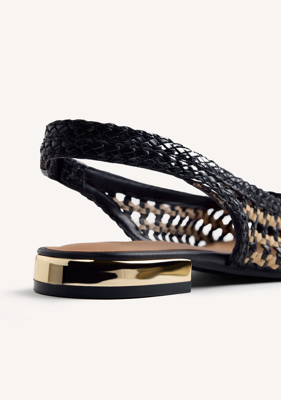 BRAIDED LEATHER BALLET FLATS WENDELL
