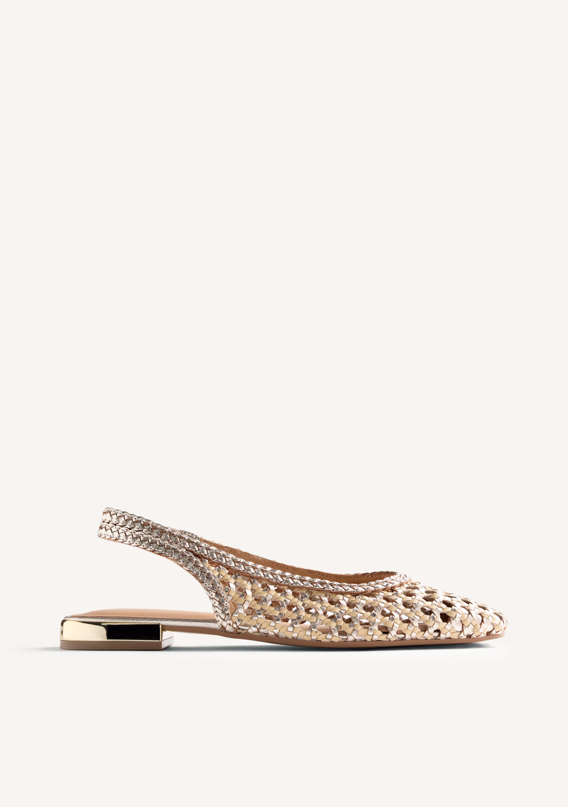BRAIDED LEATHER BALLET FLATS WENDELL
