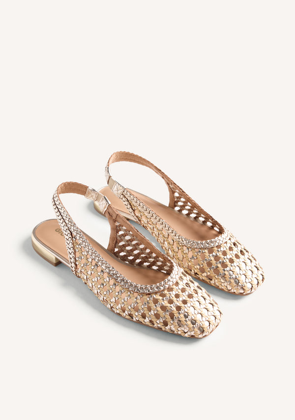 BALLERINE PELLE INTRECCIATA WENDELL