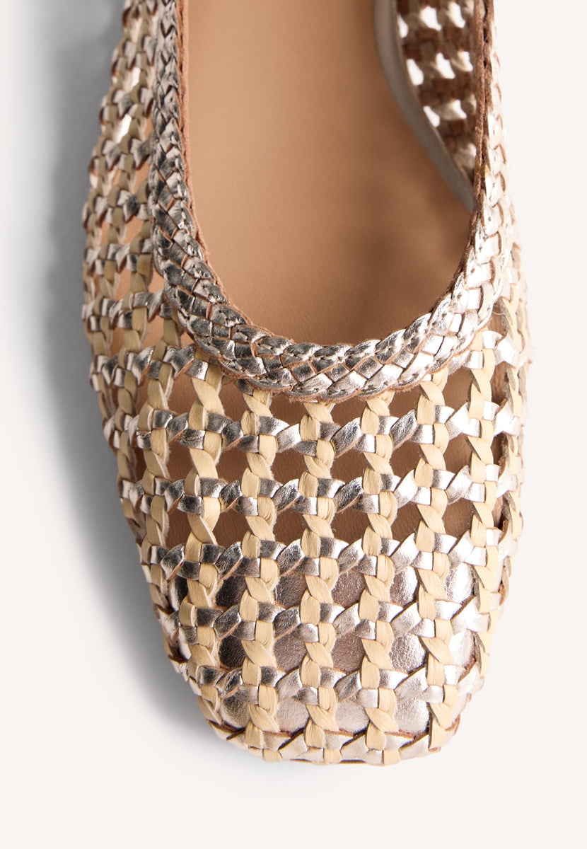 BALLERINE PELLE INTRECCIATA WENDELL