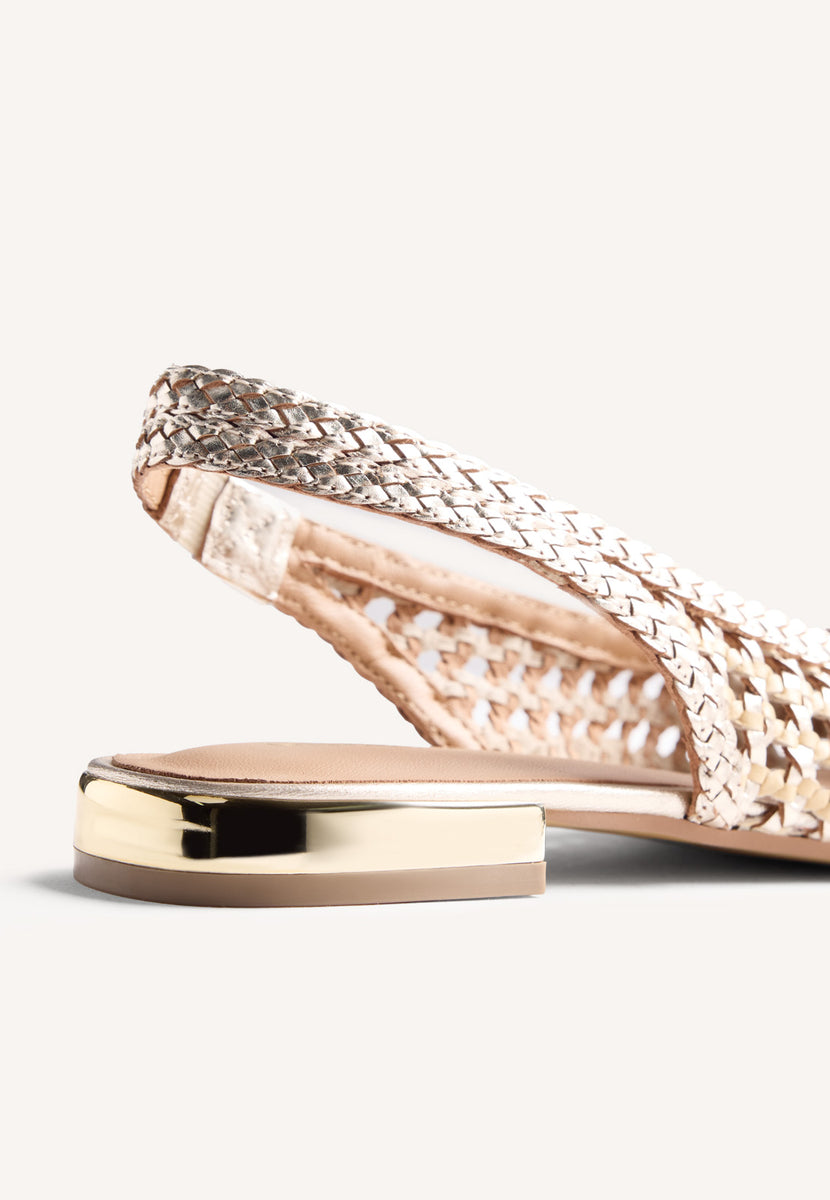 BALLERINE PELLE INTRECCIATA WENDELL