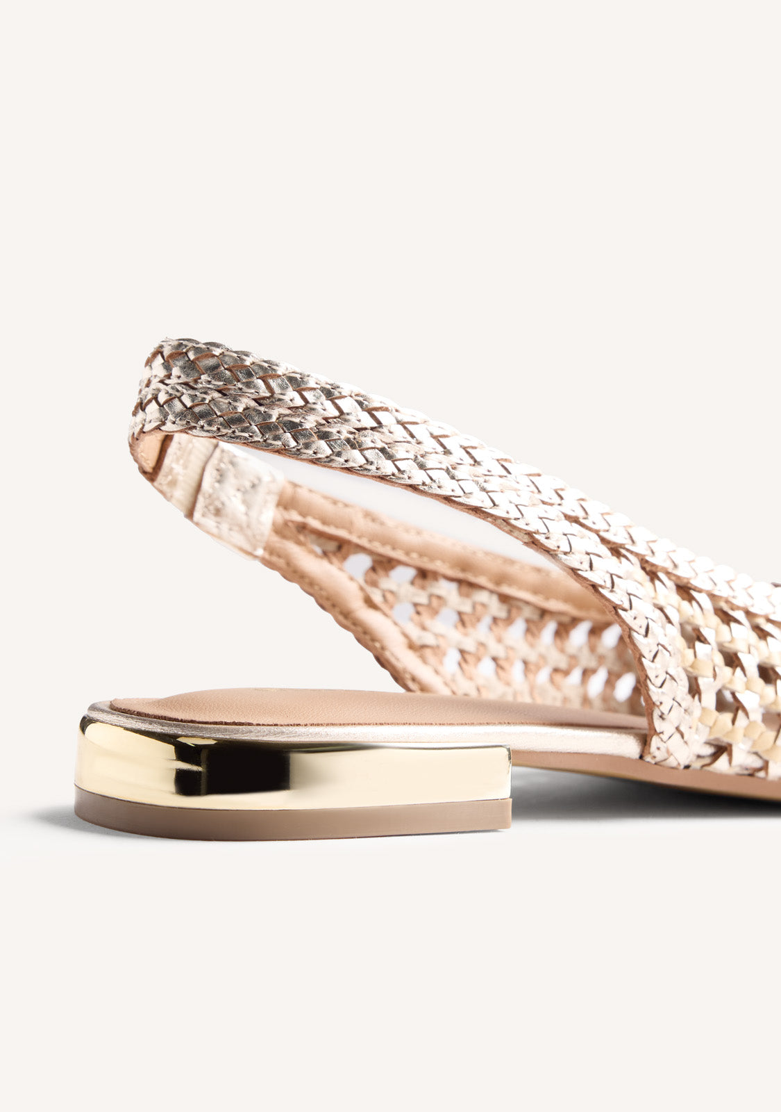 BRAIDED LEATHER BALLET FLATS WENDELL