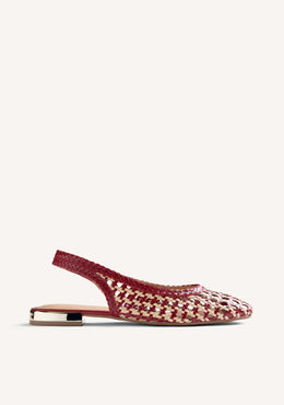 BRAIDED LEATHER BALLET FLATS WENDELL