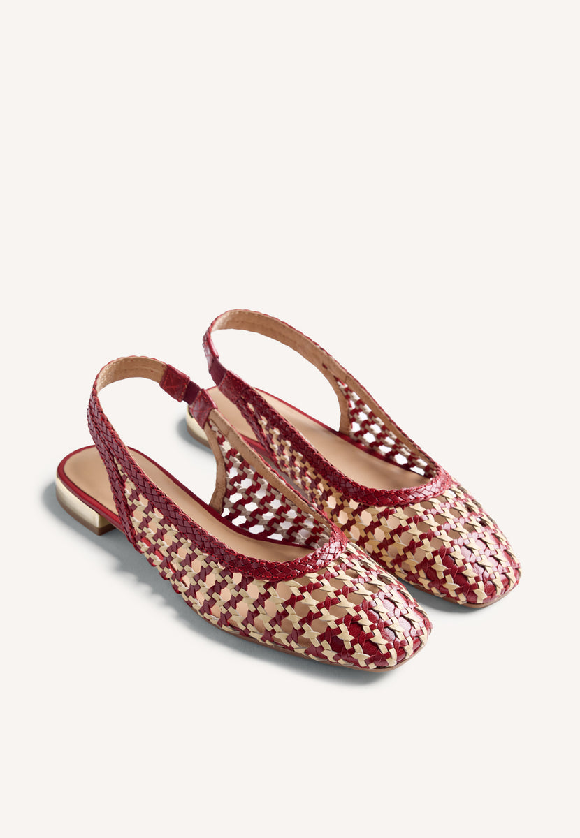 BAILARINAS PIEL TRENZADA WENDELL