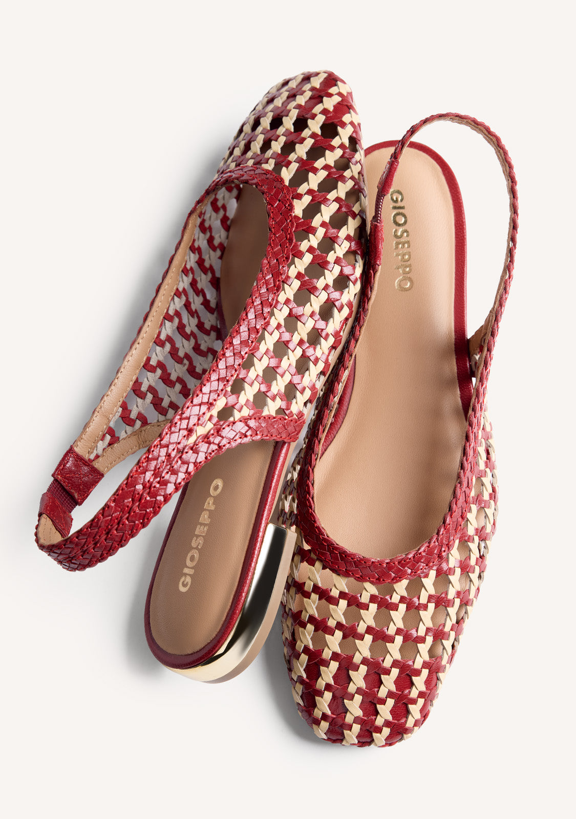 BRAIDED LEATHER BALLET FLATS WENDELL