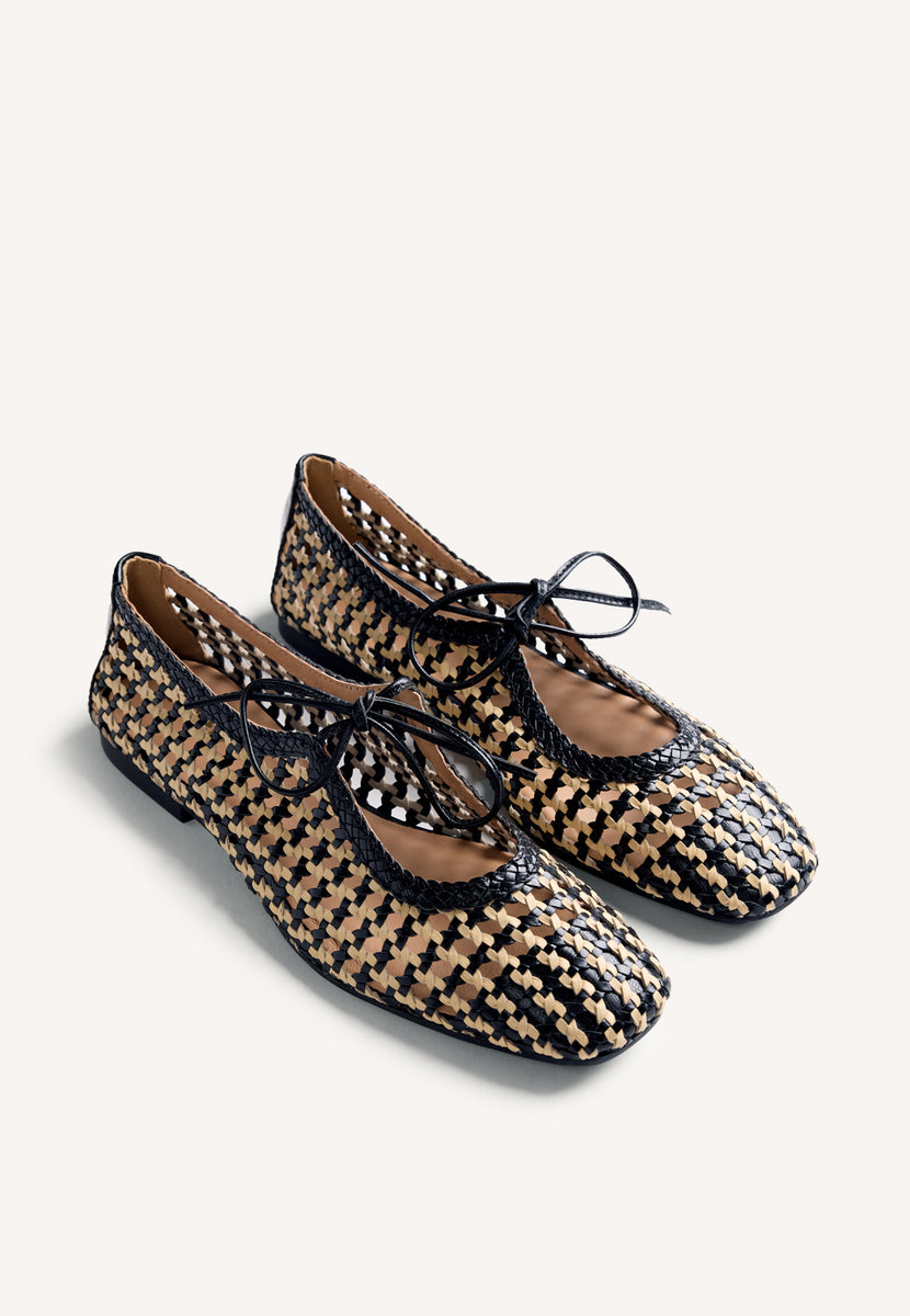 BAILARINAS PIEL TRENZADA WENDELL