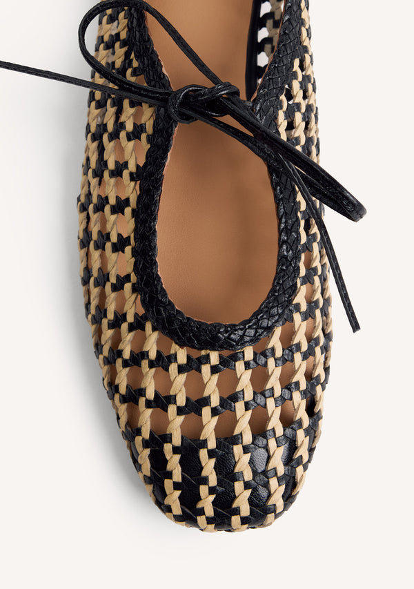 BALLERINE PELLE INTRECCIATA WENDELL