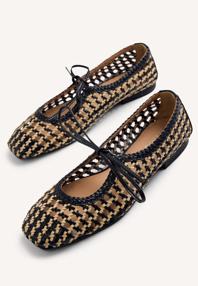 BAILARINAS PIEL TRENZADA WENDELL