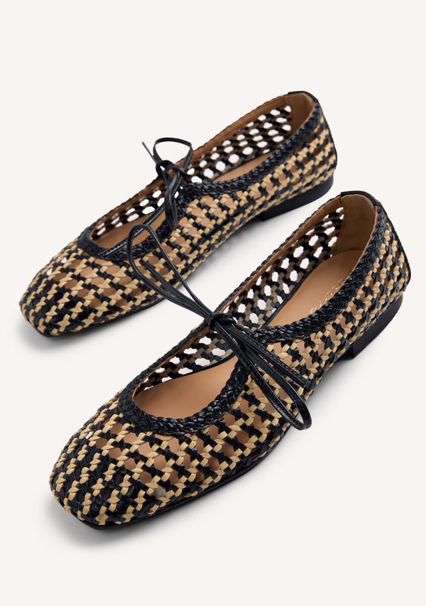 BALLERINE PELLE INTRECCIATA WENDELL