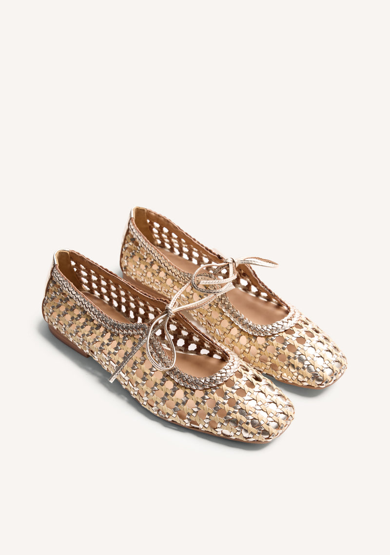 BAILARINAS PIEL TRENZADA WORDEN