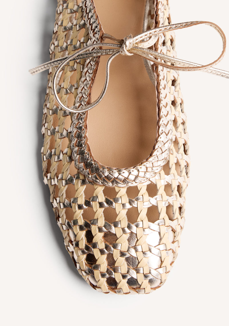 BAILARINAS PIEL TRENZADA WORDEN