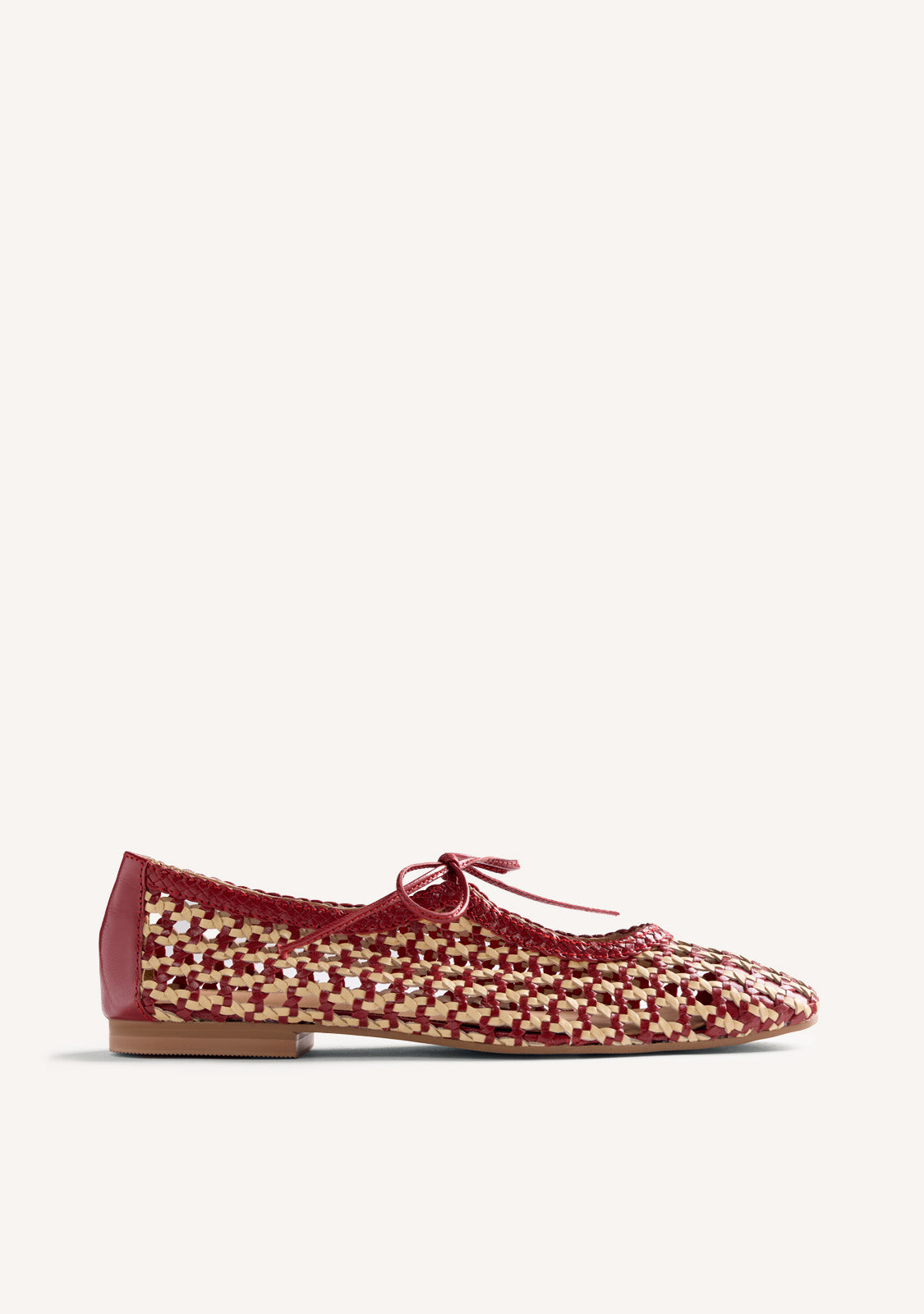 BRAIDED LEATHER BALLET FLATS WORDEN