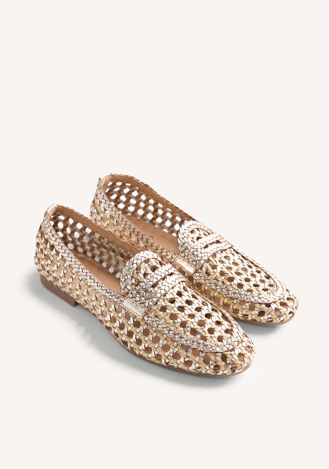 MOCASINES PIEL TRENZADA BRILLO WABASHA