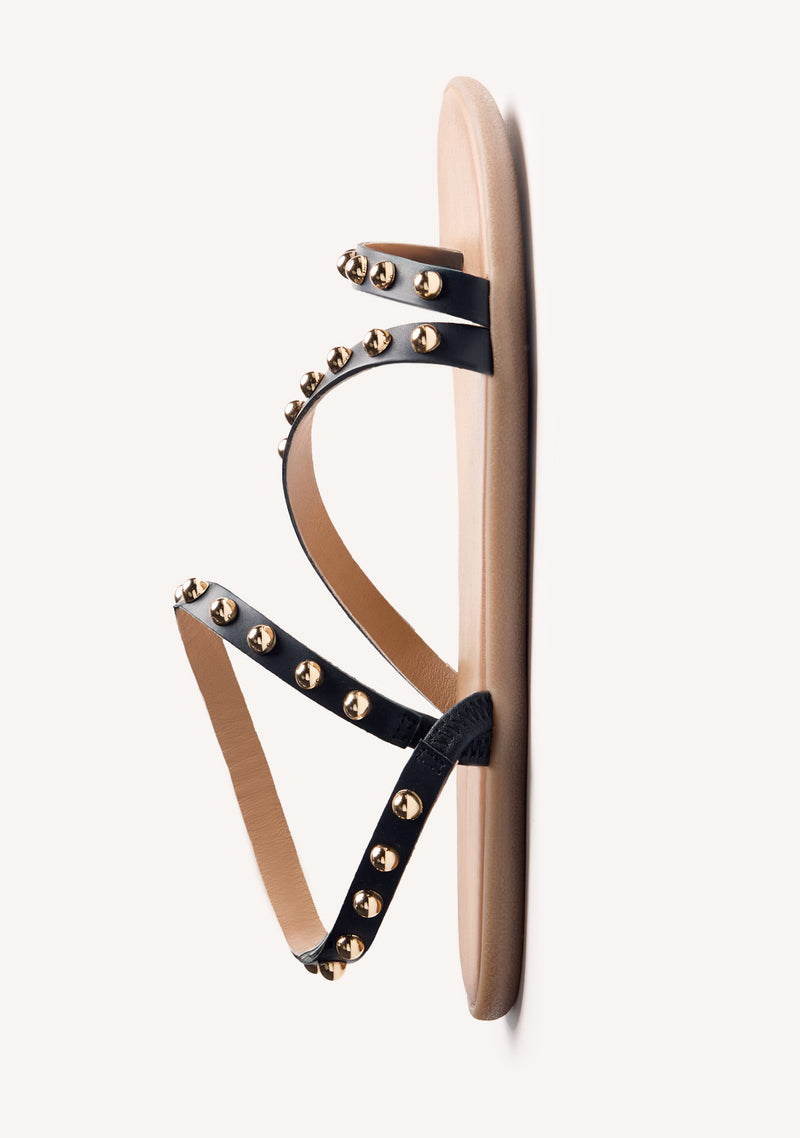 GIOSEPPO BAREFOOT - STUDDED LEATHER SANDALS TANDAG