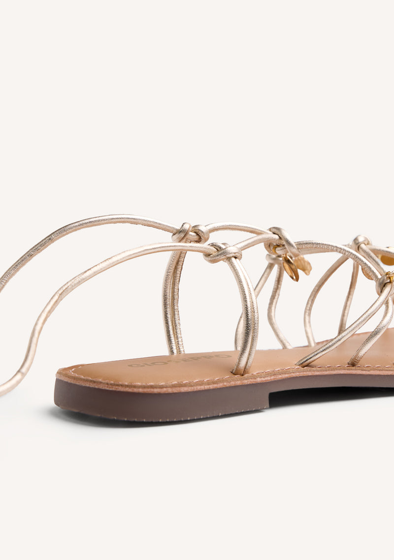 SANDALIAS PIEL ABALORIOS SEDWICK