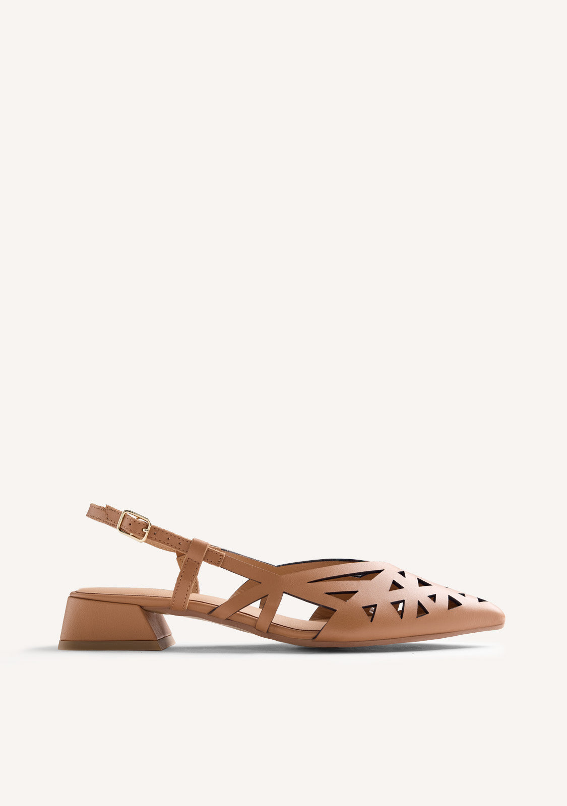 CUT-OUT LEATHER SLINGBACK HEELED SHOES ROTHBURY