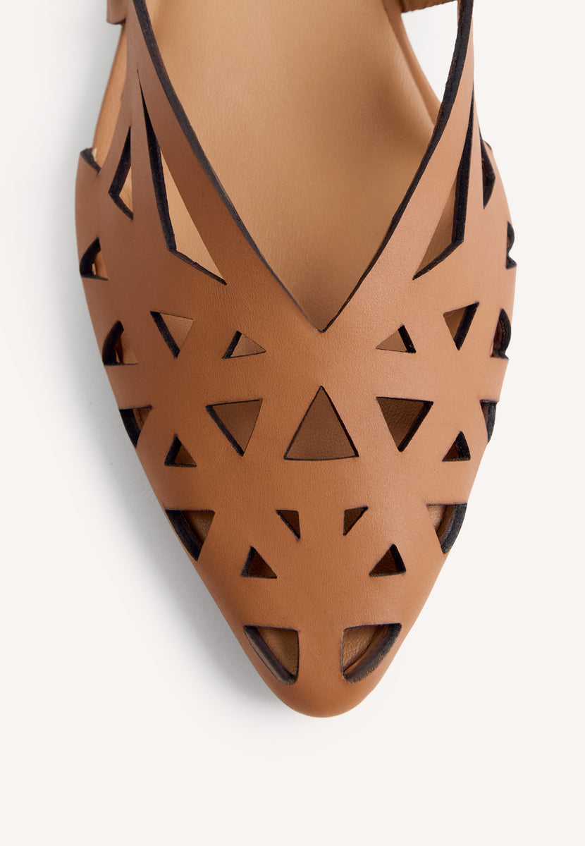 SCARPE TACCO PELLE APERTE ROTHBURY