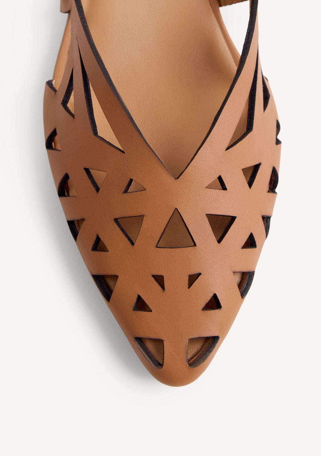 CUT-OUT LEATHER SLINGBACK HEELED SHOES ROTHBURY