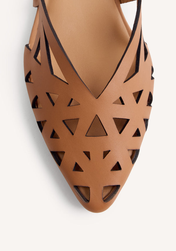 SCARPE TACCO PELLE APERTE ROTHBURY