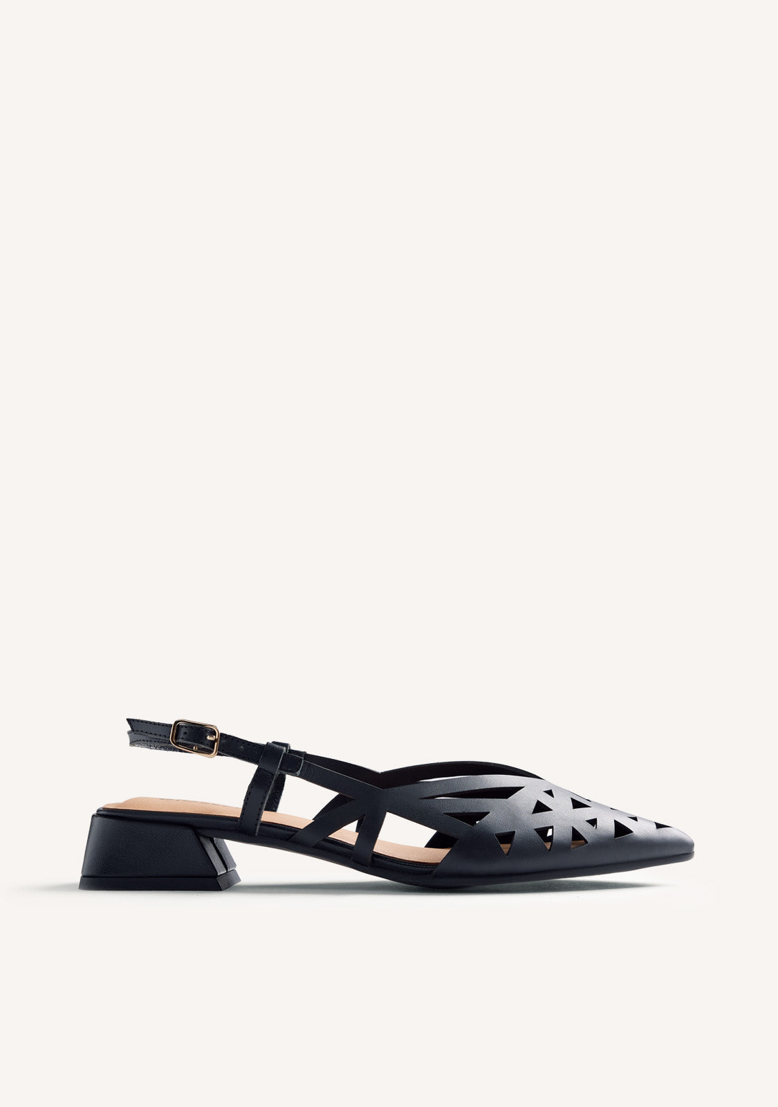 CUT-OUT LEATHER SLINGBACK HEELED SHOES ROTHBURY