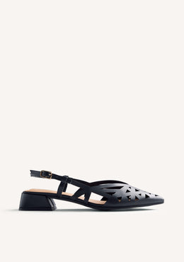 CUT-OUT LEATHER SLINGBACK HEELED SHOES ROTHBURY