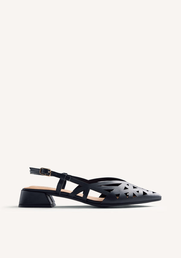 SCARPE TACCO PELLE APERTE ROTHBURY