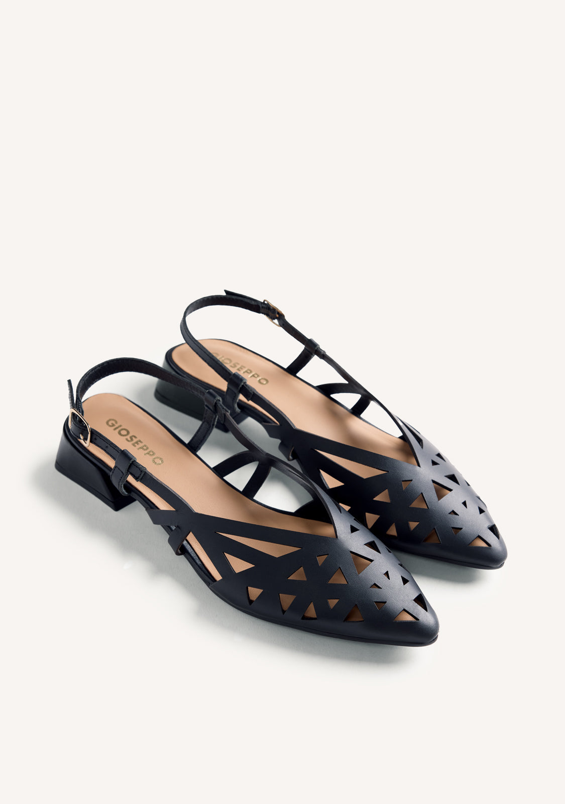 CUT-OUT LEATHER SLINGBACK HEELED SHOES ROTHBURY