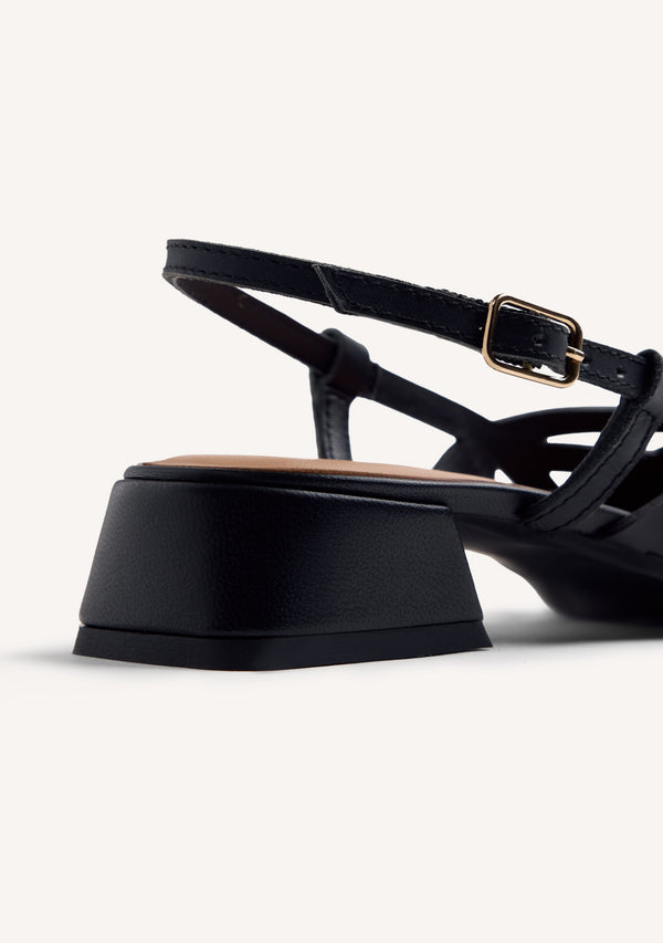 SCARPE TACCO PELLE APERTE ROTHBURY