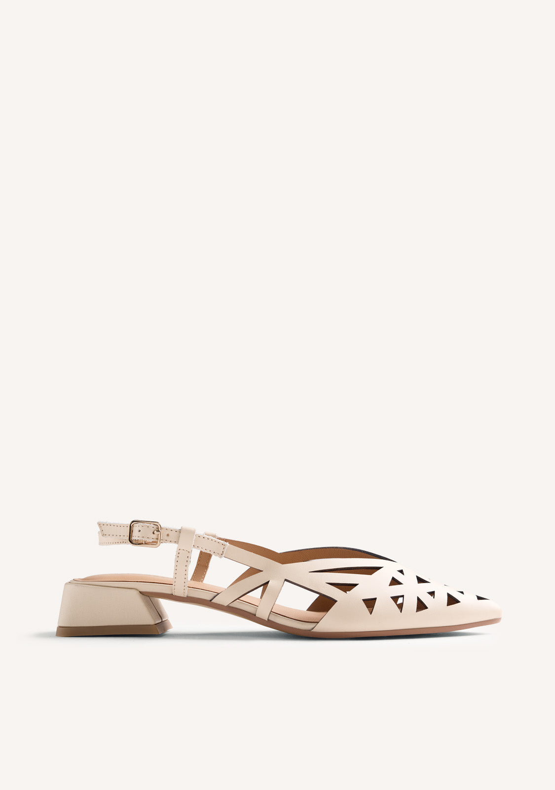 CUT-OUT LEATHER SLINGBACK HEELED SHOES ROTHBURY